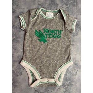 University of North Texas Eagles Baby Onesie Bodysuit Outfit, Size Newborn